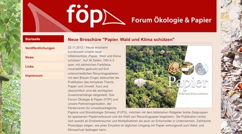 Forum Ökologie & Papier Forum Ökologie & Papier