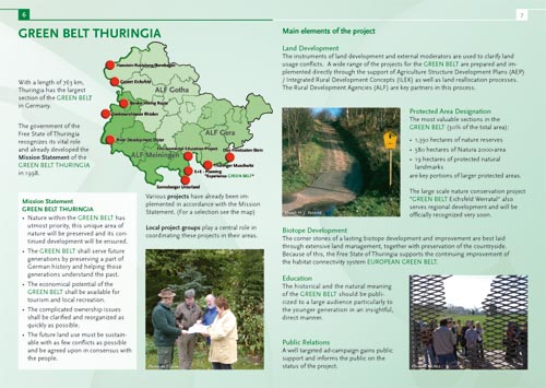 Das Grüne Band Thüringen - Doppelseite englisch